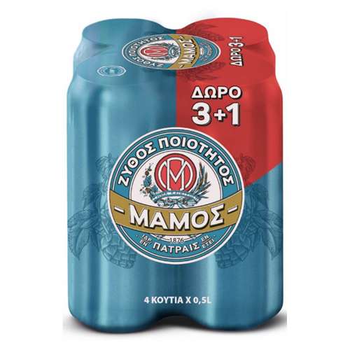 Picture of Mamos Can 500ml Four Pack (3+1)