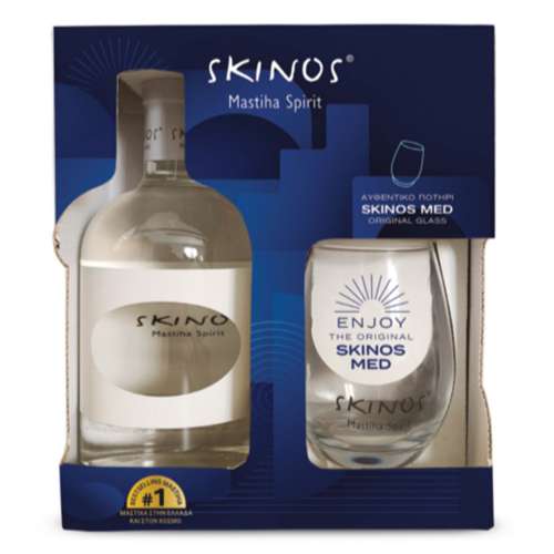 Εικόνα της Skinos Mastiha Liqueur 700ml (Med Glass Set)